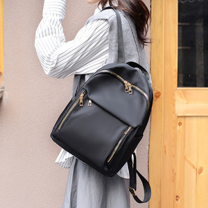 Women's <b>Backpack</b> Black <b>Large</b> Capacity Lightweight Water Repellent Oxford Cloth Shoulder Strap Spring 2026 Everyday Use - Product Image 2