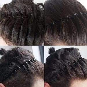 6 Diademas Deportivas Antideslizantes de Acero Inoxidable de Alta Calidad, Onduladas, Unisex, Negras, para Peinados Recogidos - Product Image 2