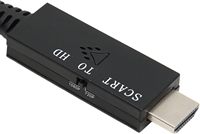 Adaptador Cantell SCART Macho a HD Macho, Cable Convertidor de Video 1080P, Sincronización Multimedia para TV/Proyector