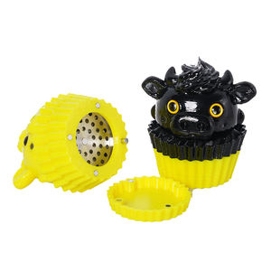 Factory Wholesale New Design Zinc Alloy Dry <b>Herb</b> <b>Grinder</b> Custom Logo 3-Layer Manual - Product Image 1