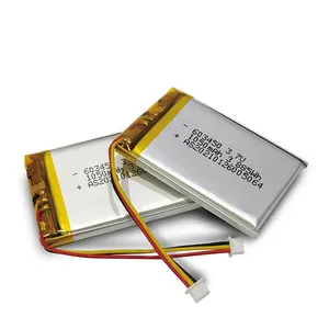UL/CB/KC/CE/WERCS/UN38.3认证锂电池603450 3.7v 1000毫安时锂离子电池，用于遥控玩具