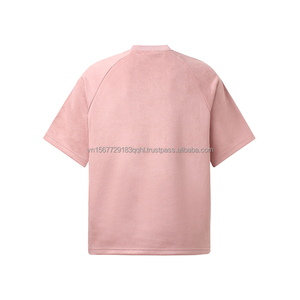 Camiseta de Verano 2026 para Hombre, Estilo Urbano Americano, Deportiva, a la Moda, con Diseño de Empalmes de Gamuza, Manga Corta - Product Image 6