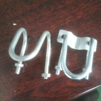 Collier de serrage en acier de 32 mm pour serre, connecteur en U - Robuste et stable