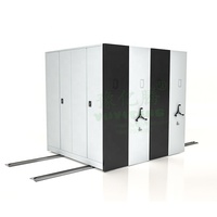 Étagères mobiles de rangement pour compacts et dossiers, avec roulettes et guidage