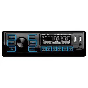 Autoradio multifonctionnel 1DIN avec écran LED coloré FM RC avec lecteur MP3 12V Connectivité USB et Bluetooth