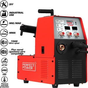เครื่องเชื่อมอินเวอร์เตอร์ <span class=keywords><strong>MIG</strong></span>/MAG IGBT,เครื่องเชื่อม <span class=keywords><strong>MIG</strong></span>-200 DIY ใช้ในอุตสาหกรรมม้วนลวด MMA 15กก. 2T/4T VRD ฟลักซ์คอร์สีแดง - Product Image 3