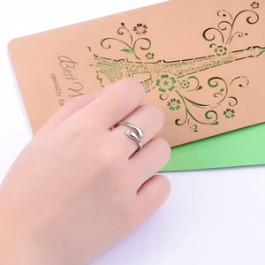 Anillo de Abrazo para Enamorados, Plata de Ley 925, Banda Ajustable, Siempre Contigo, Grabado, Joyería Romántica, Regalo para Mujeres y Adolescentes - Product Image 2