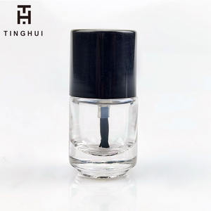 Listo para Enviar: Botella de Vidrio Redonda de 15 ml para Esmalte de Uñas en Gel, Botella Vacía para Personalizar, Disponible en Negro Brillante/Mate - Product Image 4