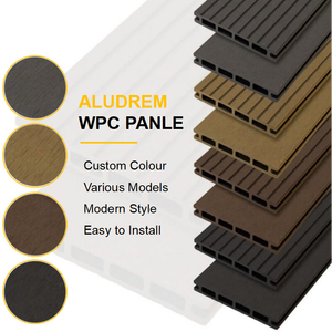 Thiết kế tuyệt vời Water Proof WPC tường Ốp Gỗ nhựa composite lưới tản nhiệt Bảng điều khiển cho nội thất bên ngoài bức tường - Product Image 5