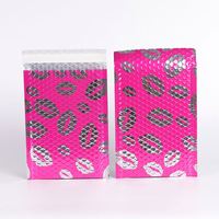 Sacs de courrier gris métalliques à bulles, enveloppes de livraison, avec Logo blanc, 50 pièces