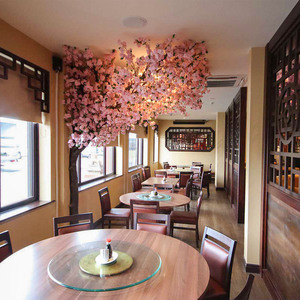 Simulation personnalisée 2m 3m 4m 5m grande pièce maîtresse artificielle arbre de fleurs de cerisier pour mariage restaurant jardin décorations pour la maison - Product Image 4