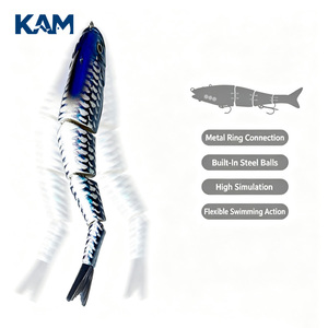 Esche da Pesca in Mare di Grandi Dimensioni KAM 57g Esche Biomimetiche Multi-sezione, Esche Dure per Spigola, Kingfish, Dogfish. - Product Image 3
