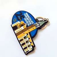 Porte-clés personnalisé en PVC pour église, souvenirs commémoratifs d'anniversaire en caoutchouc souple, cadeau pour organisation religieuse, vente en gros