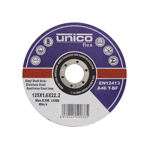 5 Inch 125 mm Metal Cutting Disc Ferramentas Abrasivas Roda De Corte Para Ferro Com Bom Preço