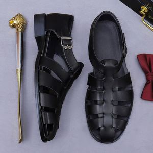 Chaussures décontractées en cuir pour hommes, sur mesure, de luxe, avec design antidérapant sur la semelle, douces, respirantes et légères - Product Image 4