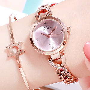 Nouvelle montre à quartz tendance pour étudiantes, montre pour femmes à petit cadran, montre pour femmes exquise sertie de diamants - Product Image 2