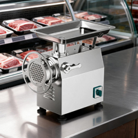 Hachoir à viande électrique commercial avec têtes interchangeables, hachoir à légumes, poussoir à saucisses, trancheuse, râpe, coupe-dés, robot culinaire