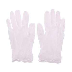 Gants en vinyle jetables de qualité alimentaire, taille moyenne, transparents, sans latex, non stériles, sans poudre, pour usage domestique et alimentaire - Product Image 4