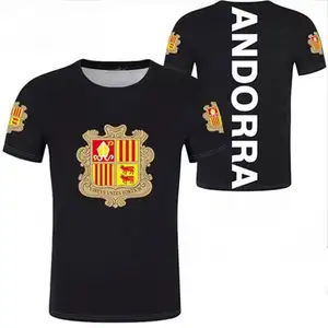 Großhandel Niedriger Preis Andorra Print Herren T-Shirts Marke Hochwertige Freizeit kleidung für Männer Mit Eigenmarken-Kunden logo Streetwear