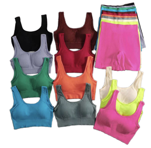 XINXU ensemble <span class=keywords><strong>de</strong></span> Yoga <span class=keywords><strong>de</strong></span> haute qualité <span class=keywords><strong>soutien</strong></span>-<span class=keywords><strong>gorge</strong></span> dos nu mignon avec short Legging Sport <span class=keywords><strong>course</strong></span> Fitness femmes ensembles 2 pièces - Product Image 1