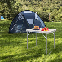 Table pliante portable de 6 pieds, facile à assembler, robuste, pour le camping en plein air, les pique-niques, les fêtes