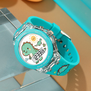 Skmei Childrens Electronic Watch 30M Waterproof Cartoon Dinosaur Luminous Sports Watch For Kids - Product Image 2