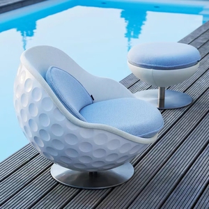 Y162 Silla de respaldo bajo en forma de bola con cojín Especial Sofá individual hogar centro comercial Oficina sala de reuniones muebles sillas - Product Image 6