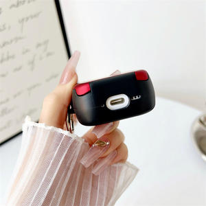 Gril's plegable espejo soporte auricular funda protectora para <span class=keywords><strong>Airpods</strong></span> 4 1 / Pro 2 <span class=keywords><strong>3</strong></span> 2022 resistente TPU + PC cubierta + gancho - Product Image 3