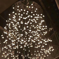 Luminaire suspendu en cristal K9 Maria Theresa de luxe DUOMEIJU, doré, E14 LED, lampe de plafond pour la maison et le bureau