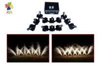 Système de tir à télécommande sans fil 8 cue 12 cue 9 v pour feux d'artifice de scène de fontaine froide avec feu rapide et feu tout
