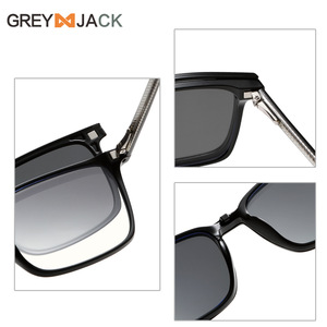 Lunettes de soleil magnétiques Greyjack, monture TR90, verres TAC polarisés anti-UV, unisexe, avec protection contre la lumière bleue - Product Image 1