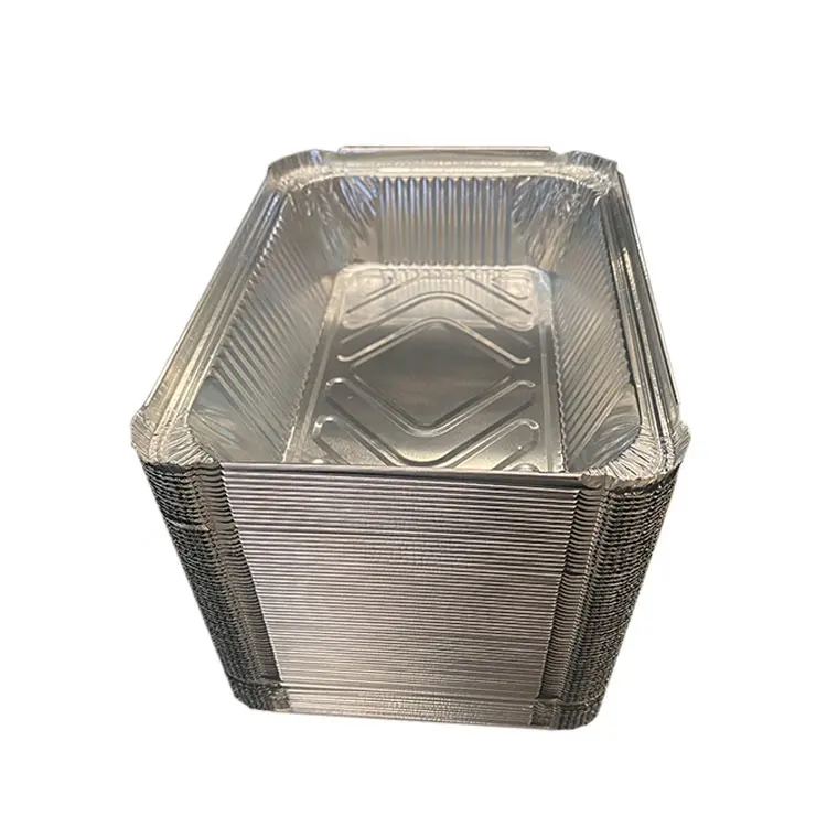 Venda quente aceita recipientes de alumínio com tampa, recipiente redondo de folha de alumínio com tampa, tampas de plástico