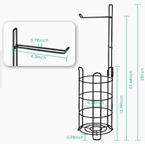 Modern Hotel Use Home Toilet Paper Holder <b>Standing</b> Wrought Iron Bathroom <b>Shelving</b> <b>Unit</b> with Eco-Friendly Design - Product Image 3