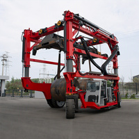 Chariot transitaire à pneus en caoutchouc de 100 tonnes à haute capacité, conçu sur mesure pour les hubs logistiques intermodaux