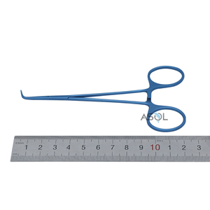 Pinces hémostatiques fines chirurgicales en alliage de titane Instruments chirurgicaux à angle droit sans dents - Product Image 6