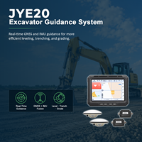 Système de guidage d'excavatrice JYE20 RTK, système de contrôle de profondeur par GPS pour excavatrice, système de positionnement en temps réel pour la construction par excavatrice