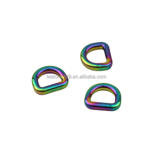 Cung Cấp Cổ Phiếu 10Mm Mini Kẽm Hợp Kim Cầu Vồng Màu <span class=keywords><strong>D</strong></span> Vòng Túi Khóa - Product Image 6