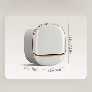 Jabonera Moderna Multifuncional de Pared, Plástico ABS de Alta Calidad, 15x15x15cm, Sin Perforaciones, para Artículos Diversos - Product Image 2