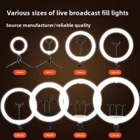 Produsen Menyediakan Lampu Isi Bentuk Cincin, Lampu Siaran Langsung, Lampu Video Selfie Ponsel, Lampu Tiga Suhu Warna