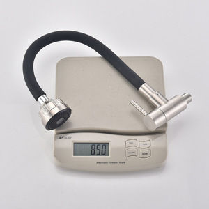 Stainless Steel Kitchen Faucet Single Handle 360 Degree Rotate Deck Mounted Modern Style YQ60011F - Product Image 1