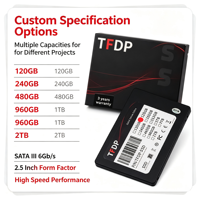Hard Drive Internal Solid State Drive (SSD) SATAIII 2.5 inci Baru dengan Antarmuka SAS untuk Komputer, Kapasitas dari 64GB hingga 2TB untuk Desktop