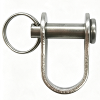 Cierre de Acero Inoxidable Tipo D de Liberación Rápida para Llavero, Conector para Llavero de Coche, Accesorios para Bolsos y Correas