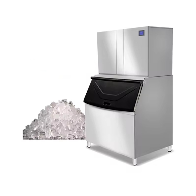 Industrial Ice Maker Machine 1Ton 1000kg Stainless Steel Commercial Ice Cube Block Making Machine Ice Maker Machine for Business