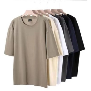 T-shirt Casual in Cotone da Uomo, Streetwear Oversize, Stampa Logo Personalizzata, Alta Qualità - Product Image 1
