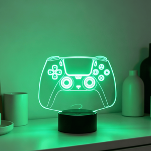 Gaming Room Desk Setup Lighting Decor on the <b>Table</b> Game <b>Console</b> Icon LED Base 3D Night Light for Kids Bedside Gift - Product Image 3