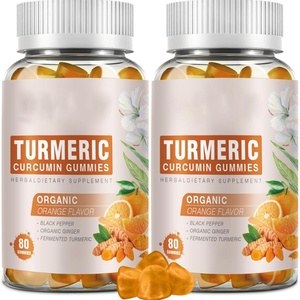 OEM/ODM gomitas de cúrcuma curcumina con pimienta negra y jengibre, suplemento multivitamínico de extracto natural - Product Image 1