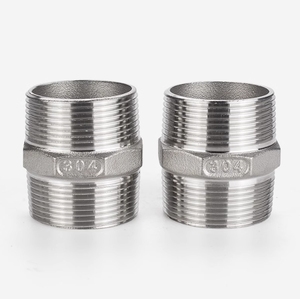 304 thép không gỉ lục giác dây đôi kết thúc ren bên ngoài chủ đề kết nối trực tiếp kết nối và truyền nội bộ - Product Image 5