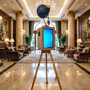 Photomaton rétro avec écran tactile <span class=keywords><strong>de</strong></span> 18,5 pouces, compatible avec les appareils photo et les <span class=keywords><strong>iPad</strong></span>, spécialement conçu pour les événements <span class=keywords><strong>de</strong></span> mariage. - Product Image 2