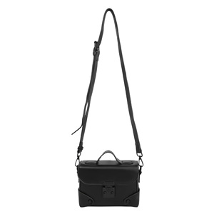 Sac à bandoulière unisexe en cuir PU de haute qualité, sac à main noir de créateur, sac boîte à cadre, sac à bandoulière croisé - Product Image 1