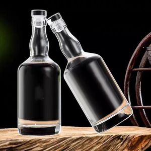 Bouteilles en verre personnalisées de 500ml 750ml liqueur bouchée vodka <span class=keywords><strong>gin</strong></span> rhum whisky tequila pour l'emballage du vin - Product Image 4